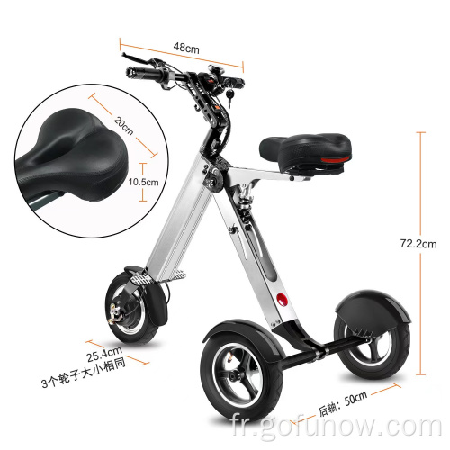 Scooter électrique de haute qualité âgés de scooter à trois roues